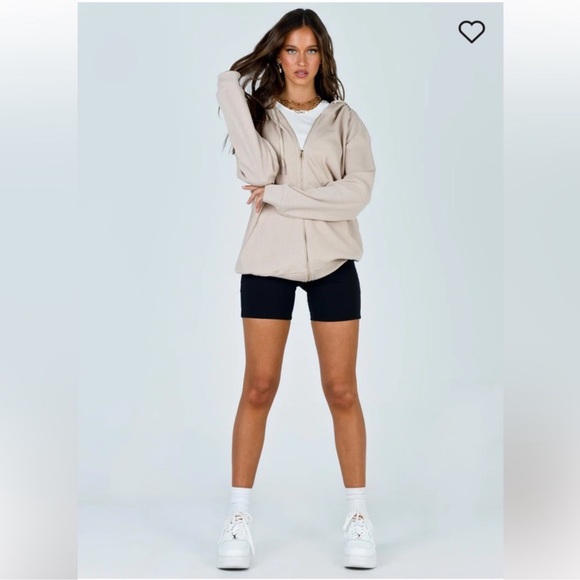 Princess Polly Audrey Oversized Zip Up Size 12 missing drawstring - Picture 2 of 6